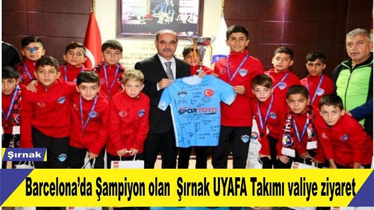 Şırnak UYAFA Takımından Şırnak Valisine Ziyaret