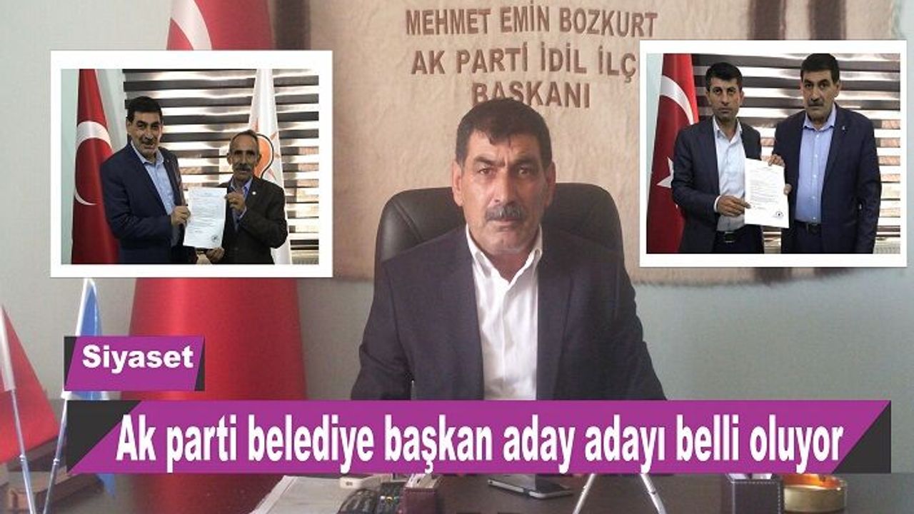 ​​​​​​​AK parti belediye başkan aday adayları beli olmaya başladı