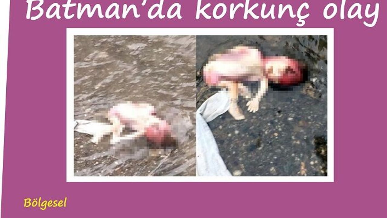 Batmanda korkunç olay kanalsizyonda çıktı