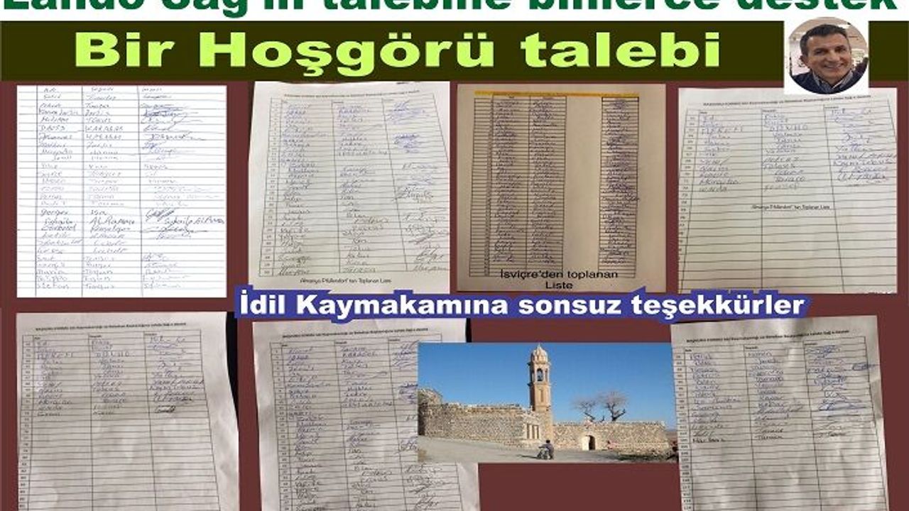 Lahdo’nun İdilin Sokaklarına Süryani kültürünün değerlerini taşıyan kişilerin isimleri verilsin talebine Avrupa’dan binlerce destek