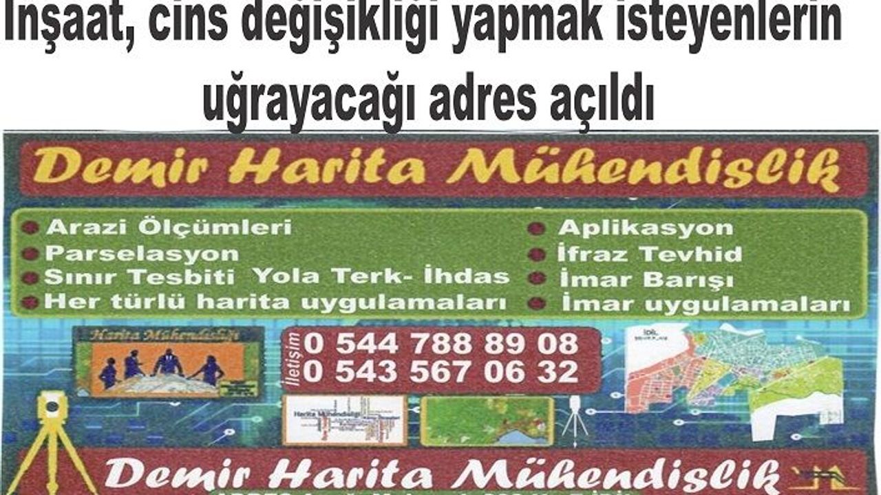 İnşaat, cins değişikliği yapmak isteyenlerin uğrayacağı adres açıldı