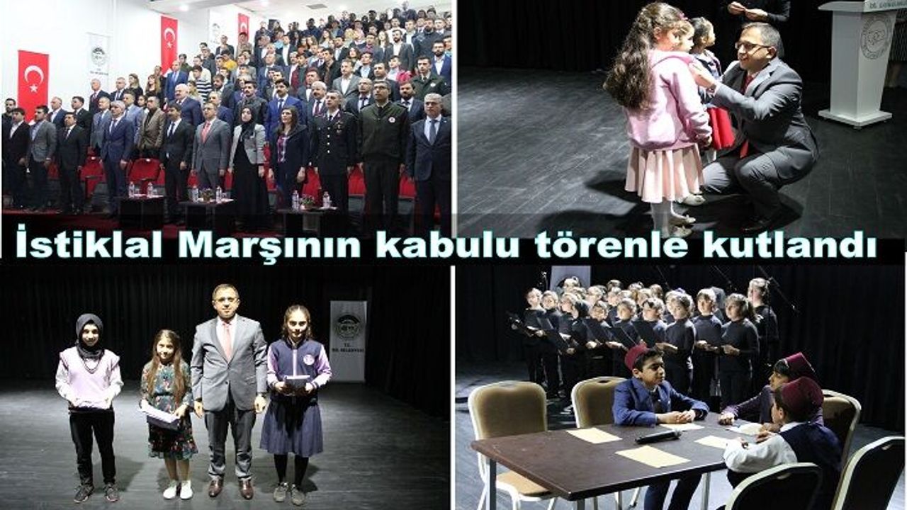 İstiklal Marşının kabulu törenle kutlandı