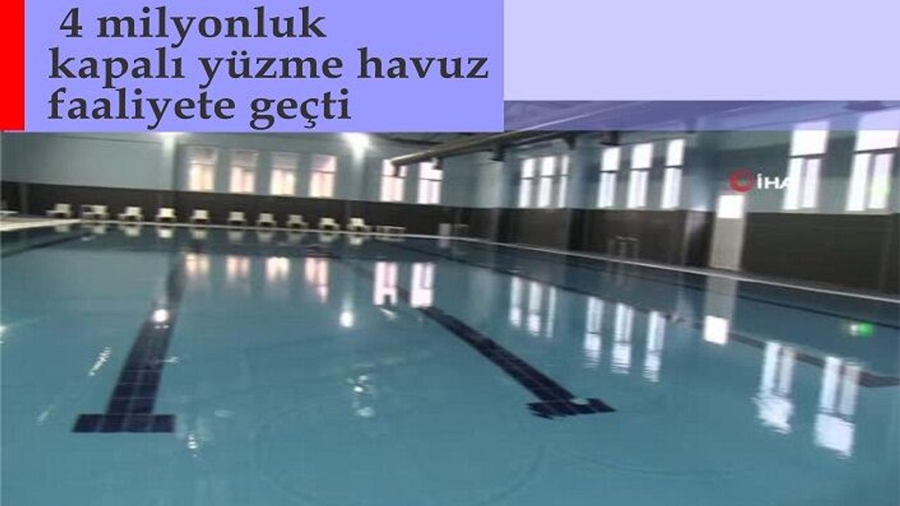 Kato Dağı eteklerinde 4 milyonluk kapalı yüzme havuz faaliyete geçti