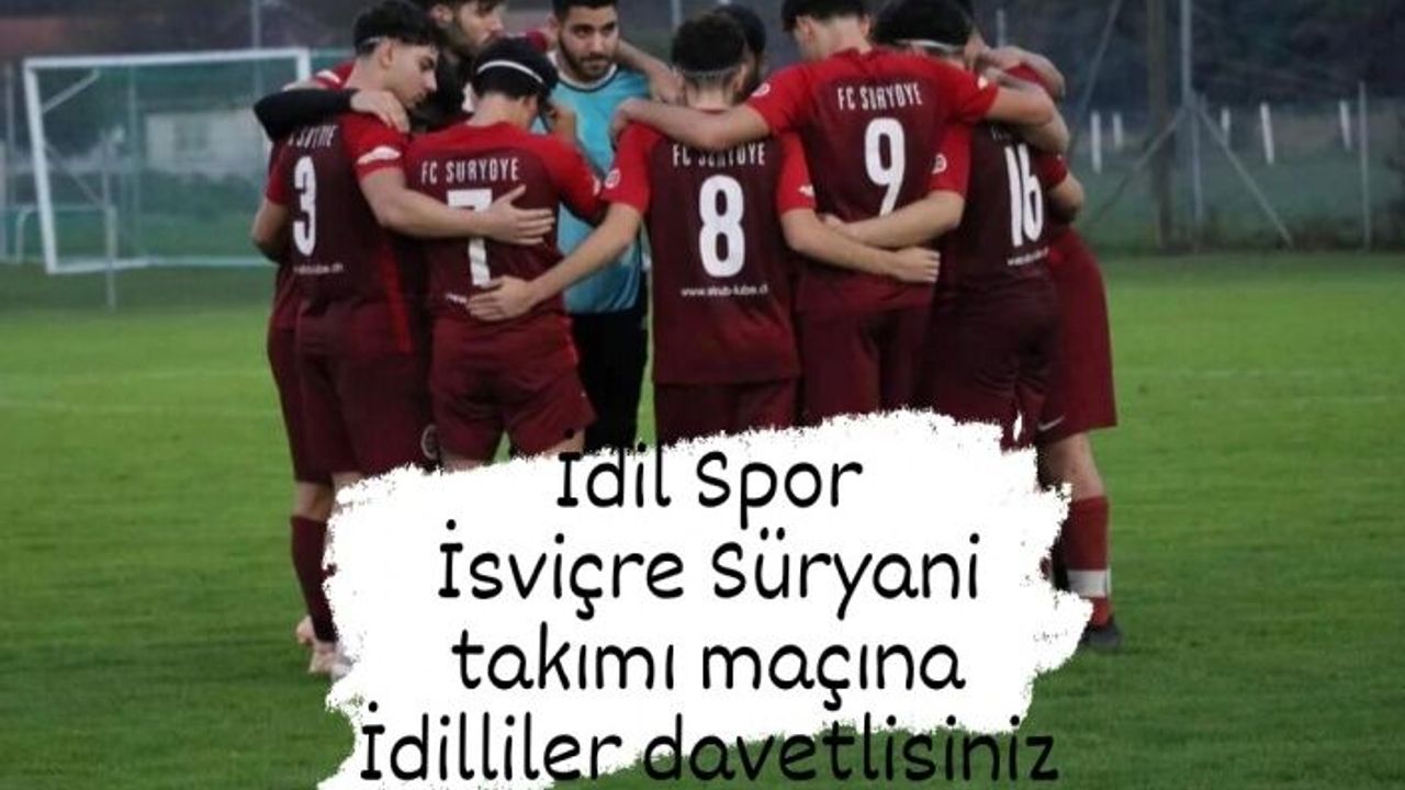 Süryani takımı İdil Spor'la maç yapıyor