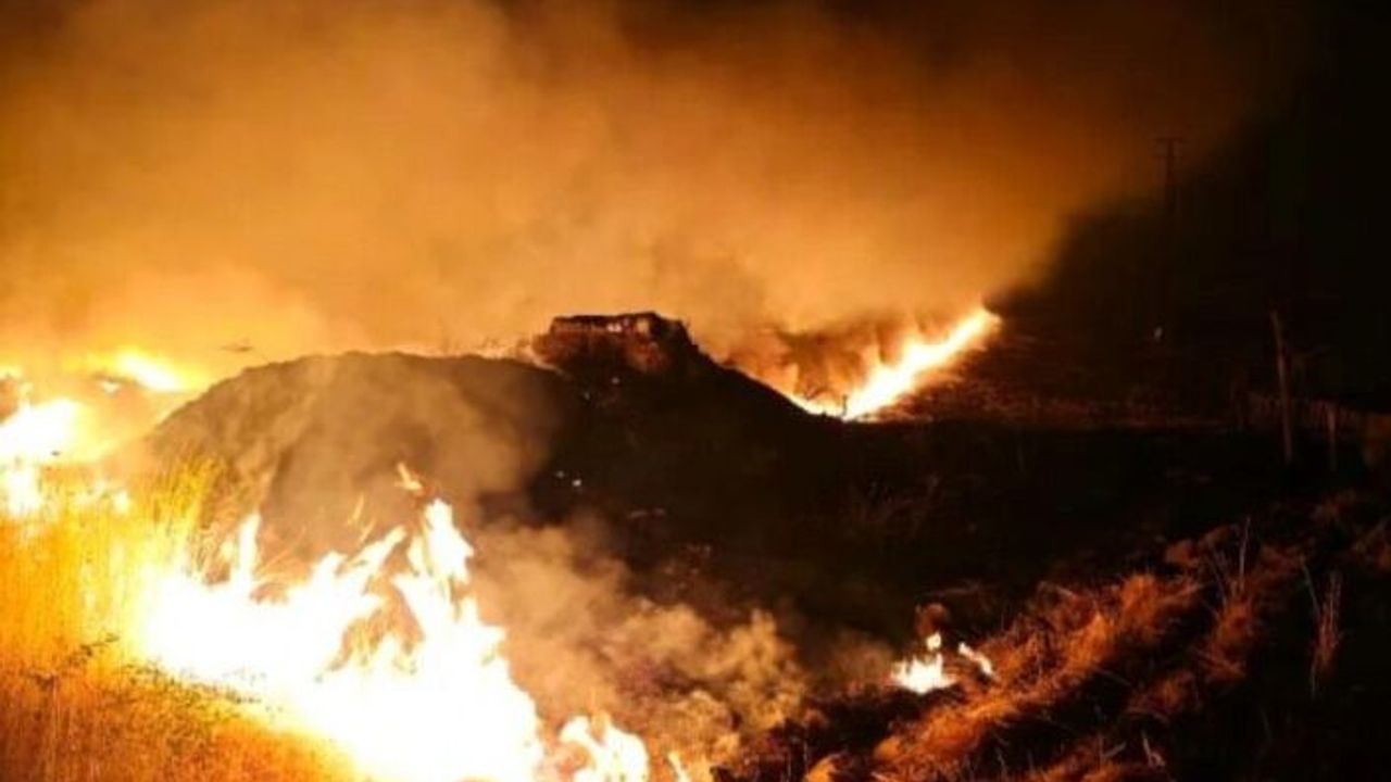 İdil'de Anız yangını 7 Köyü etkiledi