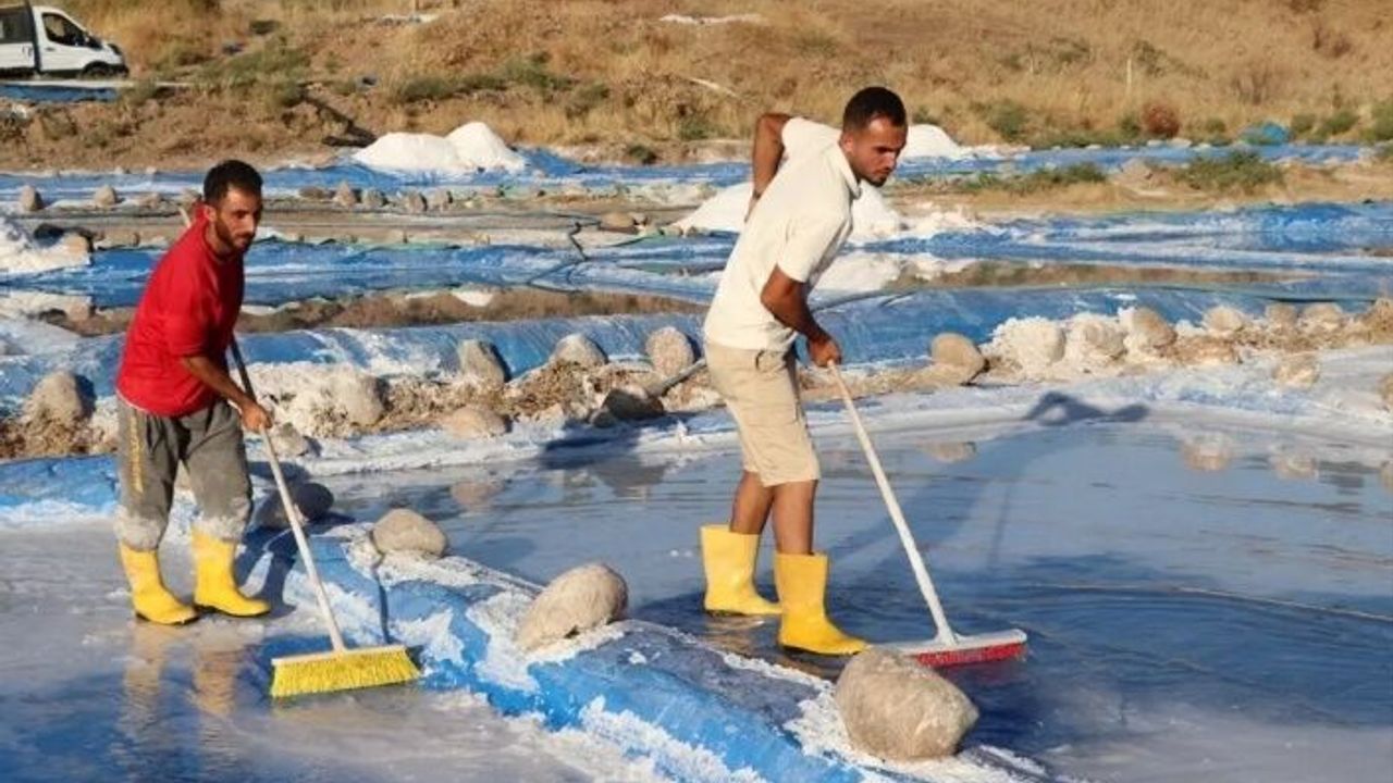 Geleneksel yöntemle Kaya tuzu üretimi artıyor