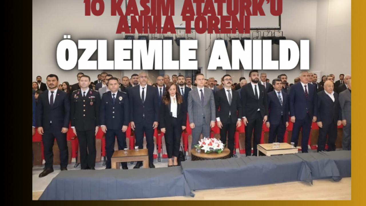 10 Kasım Atatürk’ü anma töreni