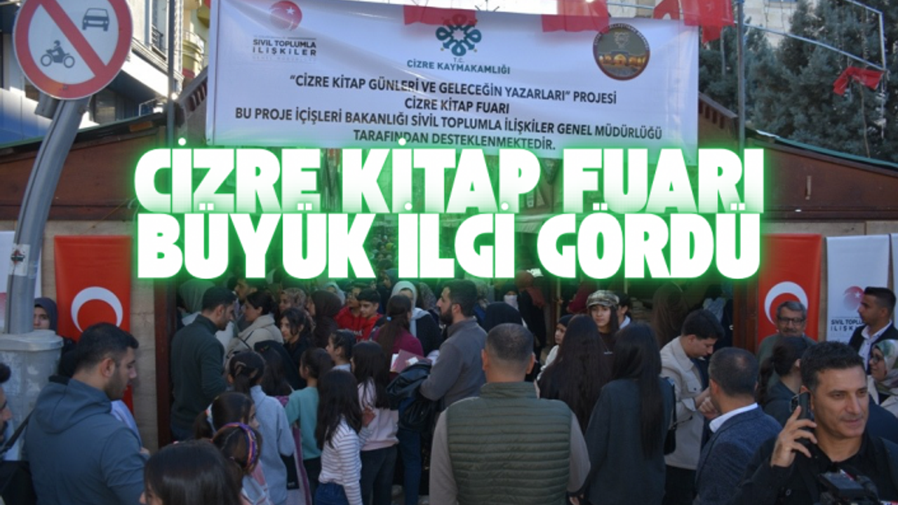 Cizre Kitap Fuarı büyük ilgi gördü