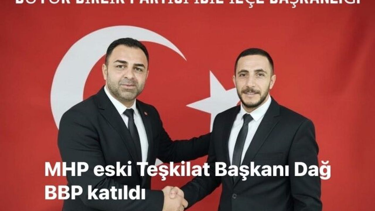 Eski MHP ilçe başkanı BB Partisine katıldı