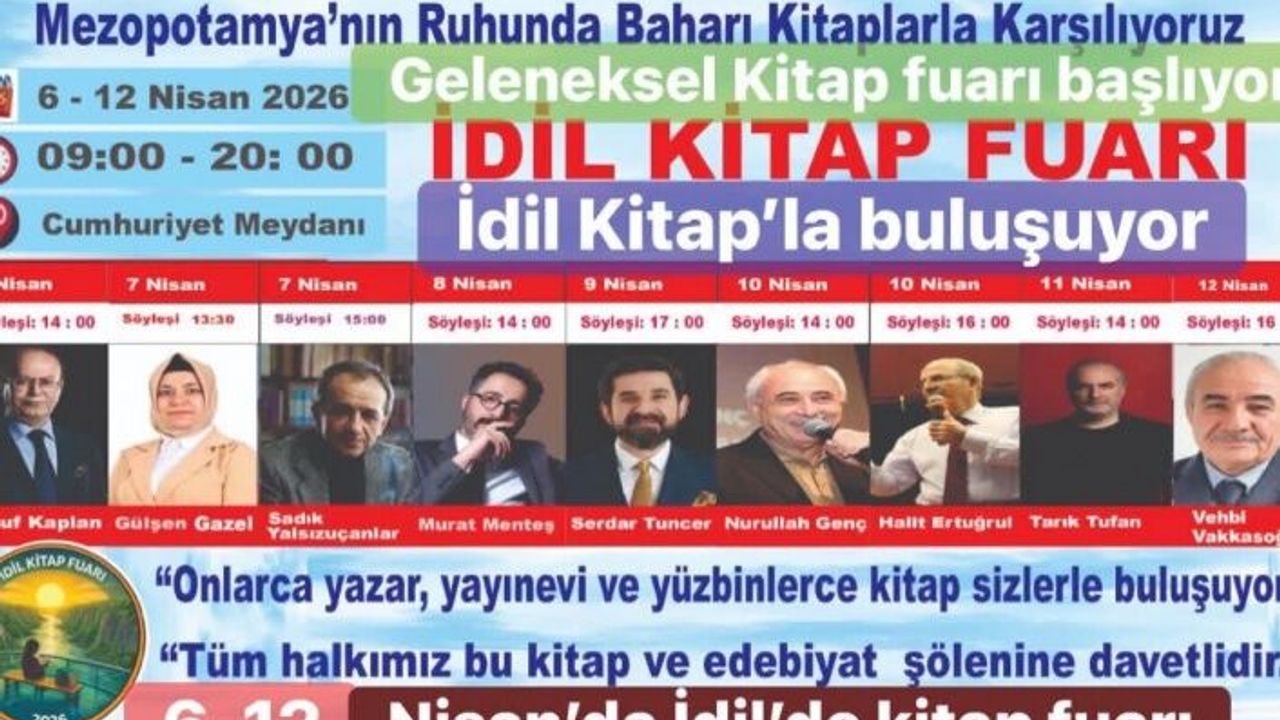 Ünlü Yazarlar İdil Kitap Fuarı’nda Buluşuyor