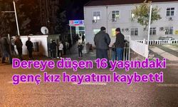 Dereye düşen genç kız hayatını kaybetti