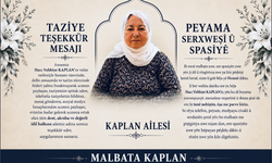 Kaplan Ailesinden Taziye Teşekkür Mesajı