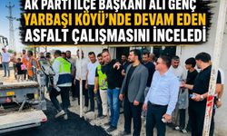 Yarbaşı Köyü yolunun asfalt çalışması devam ediyor