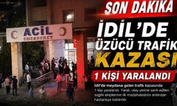 İdil’de Trafik Kazası 1 kişi yaralandı
