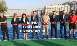 Tenis kortun açılış töreni