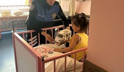 İlçe Emniyet Müdürlüğünün hastane ziyareti