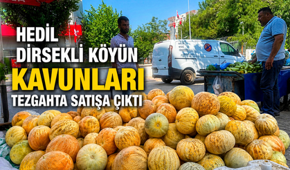 Hedil Kavunları tezgahlarda satışta