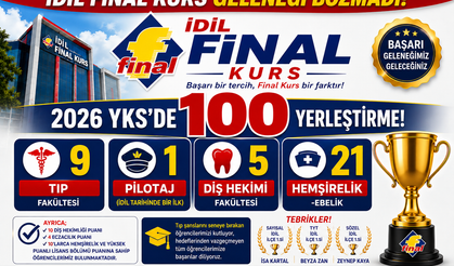 İdil Final Kurstan 100 yerleştirme