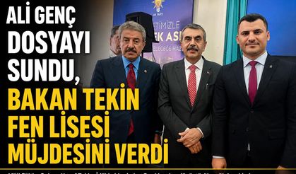 Bakan Tekin’den İdil’e Fen Lisesi Müjdesi