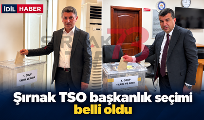Şırnak TSO seçimler belli oldu