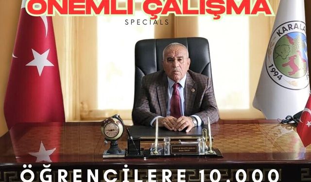 Karalar Belediyesinden Eğitim desteği