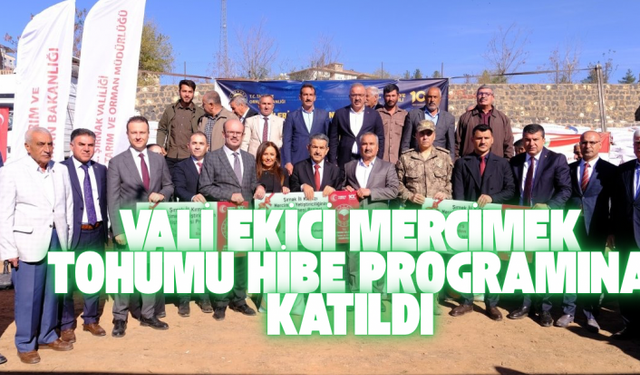 Kırmızı Mercimek tohumu hibe programı düzenlendi