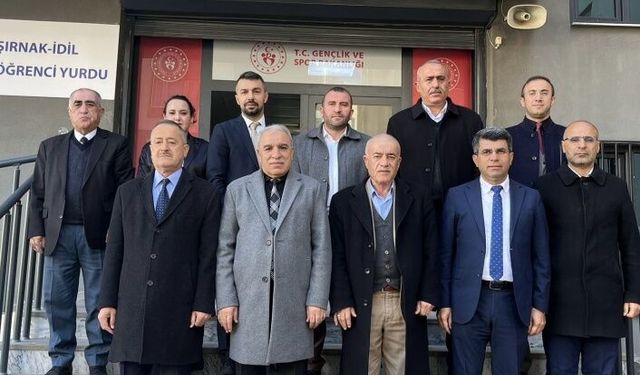 İdil Öğrenci yurduna kurum amirlerinden ziyaret