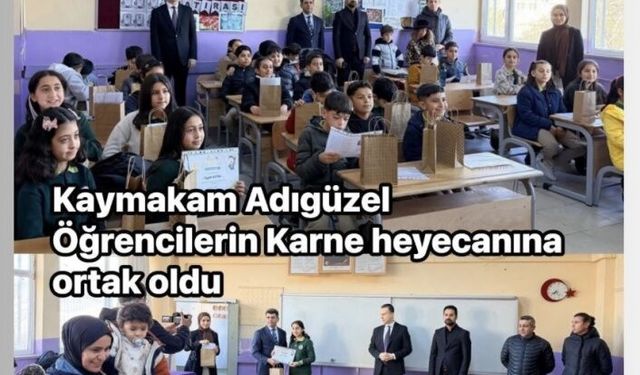 Karne Gününde Kaymakamdan Öğrencilere Moral Ziyareti
