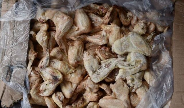50 Ton bozuk Tavuk ele geçirildi