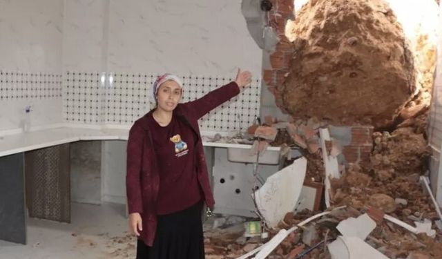 Heyelan: Ev Hasar gördü