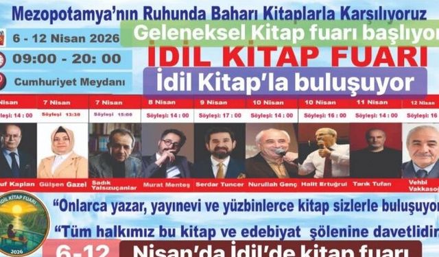 Ünlü Yazarlar İdil Kitap Fuarı’nda Buluşuyor