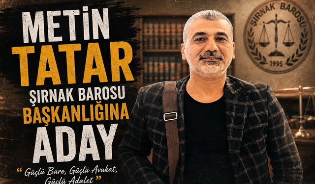 Avukat Tatar Baro Başkanlığına aday