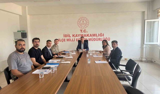 İdil’de okulların güvenlik durumu görüşüldü