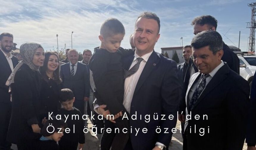 Kaymakam Adıgüzel, Özel Öğrenciyi Kucaklayarak Etkinliğe Katıldı