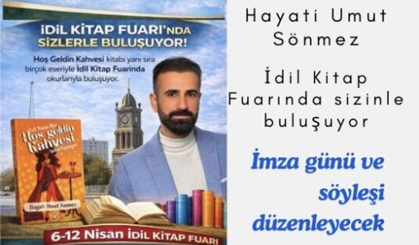 Hayati Umut Sönmez Kitap Fuarını 4 Eserle karılacak