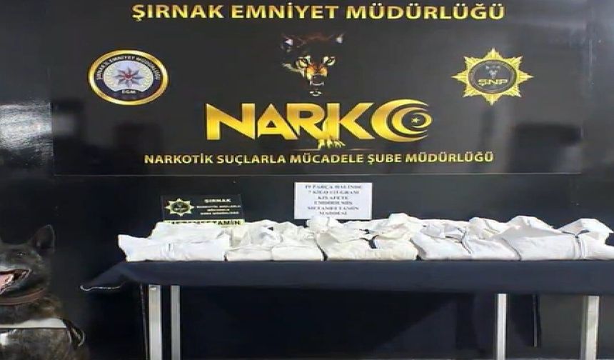 7 Kilo 115 Gram Metamfetamin Ele Geçirildi