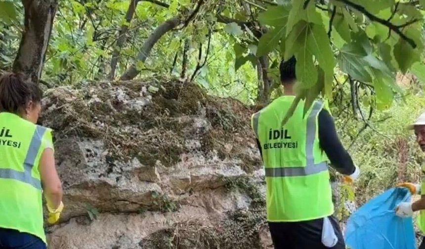 Cehennem Deresi'nde Belediye Başkanı'nın Katılımıyla Çevre Temizliği Yapıldı