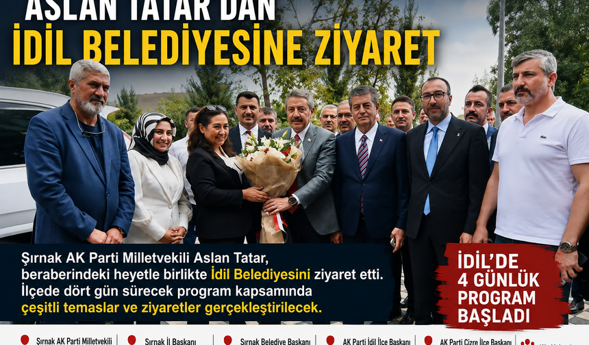 Arslan Tatar’dan İdil Belediyesine ziyaret