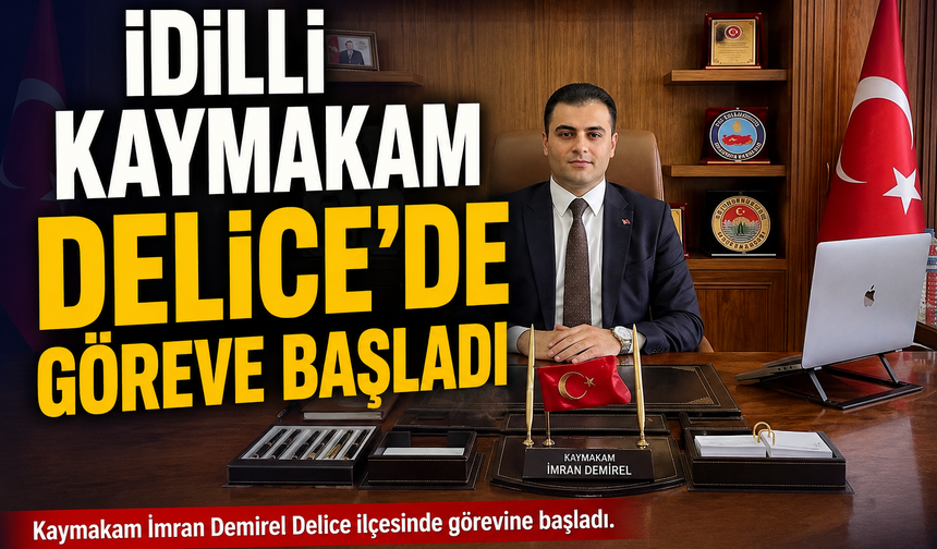 İdil’li Kaymakam Demirel Delice’de görevine başladı