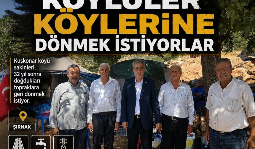 Kuşkonar Köyü Sakinleri Doğdukları Topraklara Dönmek İstiyor