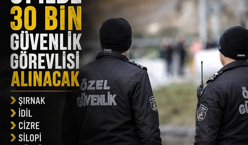 Okullara 30 bin güvenlik görevlisi alınacak!