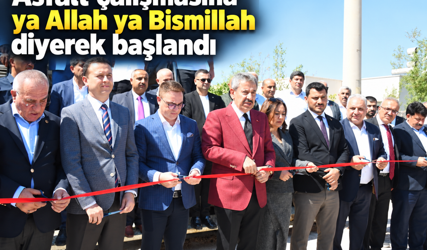 Turgut Özal Mahallesinde Asfalt çalışmasına başlandı