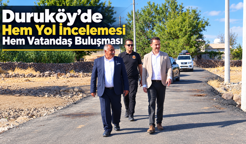 Kaymakam Adıgüzel’den Duru Köyüne ziyaret