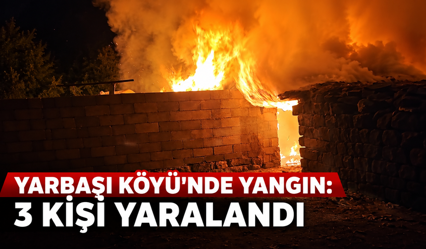 Yarbaşı Köyünde yangın