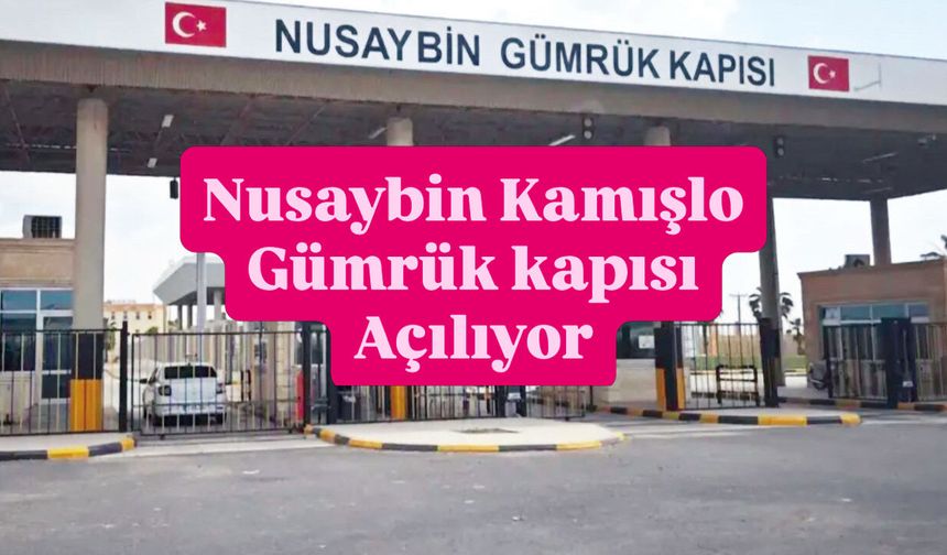 Nusaybin Kamışlo gümrük kapısı açılıyor