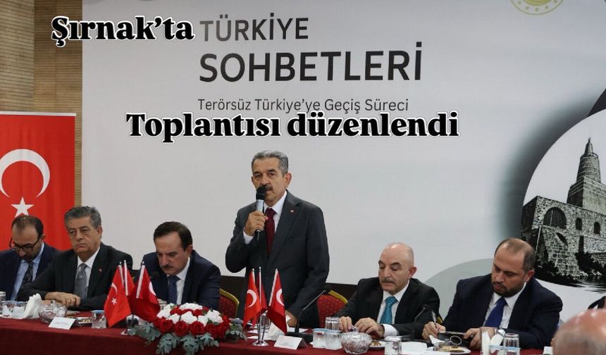 Şırnak’ta Türkiye etkinliği sohbeti düzenlendi