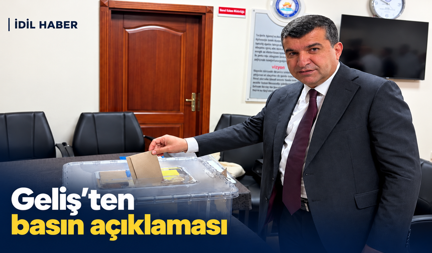 Osman Geliş’ten basın açıklaması