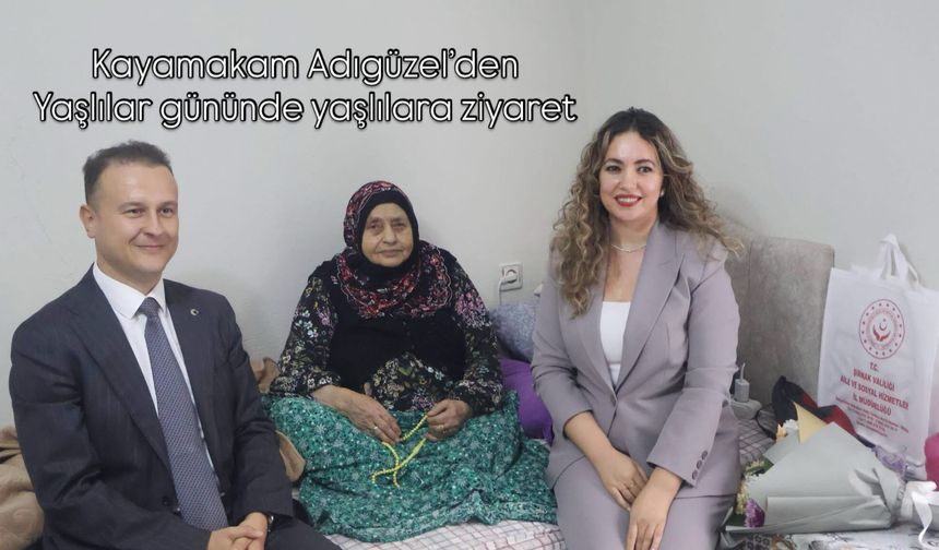 Yaşlılar gününde anlamlı ziyaret